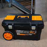 TL173 - Mobile Pull Along Tool Storage Box with Wheels