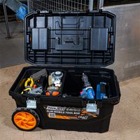 TL173 - Mobile Pull Along Tool Storage Box with Wheels