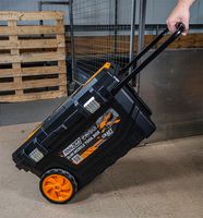 TL173 - Mobile Pull Along Tool Storage Box with Wheels