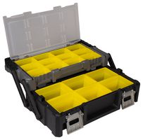 D03537 - Multi-Level Organiser Tool Case with 18 Compartments - 400mm x 460mm x 240mm