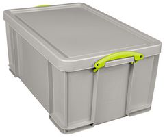 64RDG - 64L Grey Recycled Multi-Use Storage Box with Lid - 310mm x 440mm x 710mm