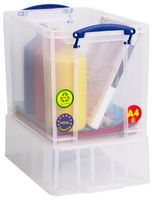 19CXXL - 19L XXL Multi-Use Clear Storage Box with Lid - 370mm x 250mm x 395mm