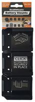 BM-SBP-BLK-6 - Battery Storage Mounts for Black + Decker 18V Power Tool Batteries - Black, 6 Pack