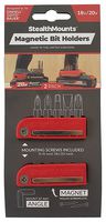BH-EOB-RED-2 - Magnetic Screwdriver Bit Holder for Einhell Power Tools - Red, 2 Pack