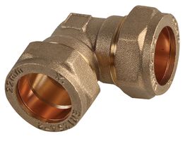 21024224 - 22mm x 22mm Brass Compression Elbow Fitting