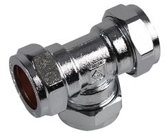24051705 - 15mm x 15mm x 15mm Chrome Compression Equal Tee Fitting
