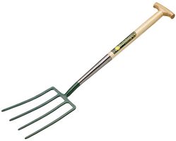 5704042810 - 28" Garden Fork with Hardwood Ash T Shaped Handle