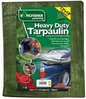 TP1218 - 12ft x 18ft (3.6m x 5.4m) Heavy Duty Tarpaulin, Green