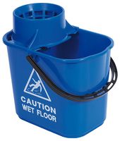 102946 - BLUE - 15L Recycled Professional Mop Bucket & Wringer, Blue