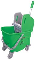 101253 - GREEN - 25L Buffalo Kentucky Mop Bucket & Wringer, Green