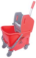 101253 - RED - 25L Buffalo Kentucky Mop Bucket & Wringer, Red
