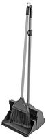 101051 BLACK - Contract Lobby Long Handled Dustpan & Brush Set, Black