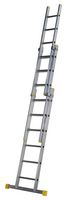 57712020 - 1.89m Square Rung Triple Section Extension Ladder