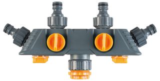 GH764 - Garden Hose Pipe 4 Way Tap Adaptor