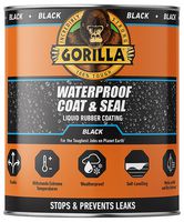114563 - Waterproof Coat & Seal Liquid Rubber Coating - Black, 473ml