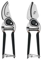 70100390 - Traditional Garden Bypass & Anvil Secateurs, Twin Pack
