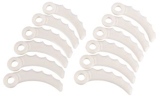 198426-9 - 255mm Plastic Blade Set for Makita Grass Trimmers, 12 Pack