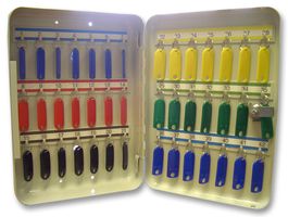 FH42 - 42-Hook Key Cabinet Safe with Colour Coded Long Key Tabs