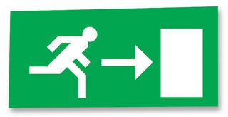 ELEB-R - Right Arrow Legend - Emergency Exit Light