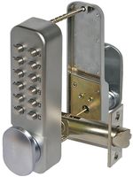 SBL310.S - Mechanical Push Button Digital Lock with Holdback Satin Chrome