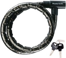 8115EURDPS - Keyed Armoured Cable Bike Lock 1.2m x 22mm Black