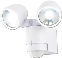 ZN-23454-WHT - Twin LED Floodlight with PIR, 2x 3W, White