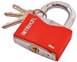 T0706 - 60mm Rhombic Chrome-Plated Iron Padlock