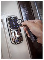 YD-01-CON-NOMOD-SN - Keyless Connected Smart Door Lock, Satin Nickel