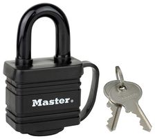 7804EURD - 40mm Thermoplastic Covered Steel Padlock, Black