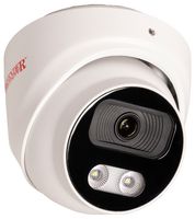 DEF4 8MP WHT - 8MP/4K Lite 3.6mm HD Outdoor Fixed Full Colour Dome CCTV Security Camera - 25m IR, White