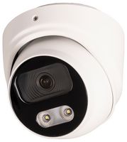 DEF4 8MP WHT - 8MP/4K Lite 3.6mm HD Outdoor Fixed Full Colour Dome CCTV Security Camera - 25m IR, White