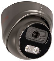 DEF4 8MP GRY - 8MP/4K Lite 3.6mm HD Outdoor Fixed Full Colour Dome CCTV Security Camera - 25m IR, Grey