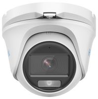 THC-T129-MS (2.8MM) - 2MP ColorVu Audio Fixed Turret CCTV Camera, 20m IR - White
