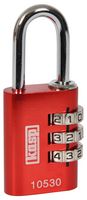 K10530REDD - 30mm Aluminium 3-Digit Combination Padlock, Red
