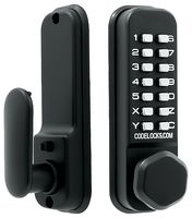 CL255 BK MG - Marine Grade Mortice Latch, Black