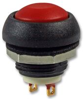 ISR3SAD600 - Pushbutton, Plastic, Solder, Red