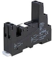 GZT80-BLACK - 8 Pin Relay Base, 12A,  Black