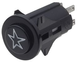 P12731128000 - Push Button Switch, Momentary, 250V AC, 3A
