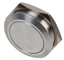 RJS1N1LP-25M-F-BS-67J - Vandal Resistant Momentary Switch, 24V DC, 0.3A, 1NO / SPST, Micro Travel, Stainless Steel, 25mm