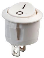 ABRR031 - Rocker Switch, White, SPST, 250V AC, 6A