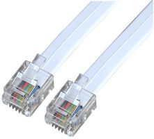 PSG04225 - RJ12 to RJ12 Telephone Lead, 10m, White