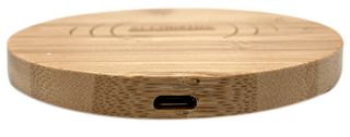 BAM-CHARGE100-10W - Charge 100 10W Wireless QI Fast Induction Charger, Bamboo.