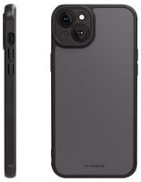 63913 - Frosted Cover iPhone 15 Plus, Semi Transparent, Black