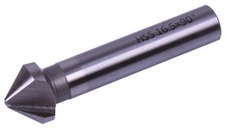 28-321-165 - 16.5mm M8 90° HSS 3-Flute Straight Shank Countersink