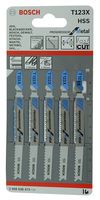 2608638473 - T123X Progressor for Metal T-Shank Smooth Cut Jigsaw Blades, 5 Pack