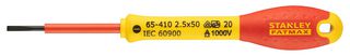0-65-410 - 2.5mm x 50mm VDE Insulated Slotted Screwdriver