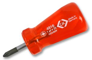 T4816 1 - PZ1 x 25mm Stubby Pozidriv Screwdriver