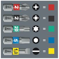 05059540001 - PH1 x 50mm Phillips BiTorsion Extra Hard Screwdriver Bit - 851/4 BTH PH