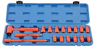 5483 - 3/8" Metric VDE Insulated Socket Set, 17 Piece