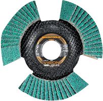 LSZ FS VISION K80 - 4 1/2" (115mm x 22.23mm) Angle Grinder See-Through Flap Disc 80 Grit Fine